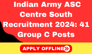 Indian Army ASC Centre South Recruitment 2024