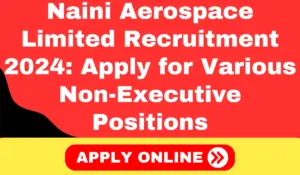 Naini Aerospace Limited Recruitment 2024 Apply for Various Non-Executive Positions