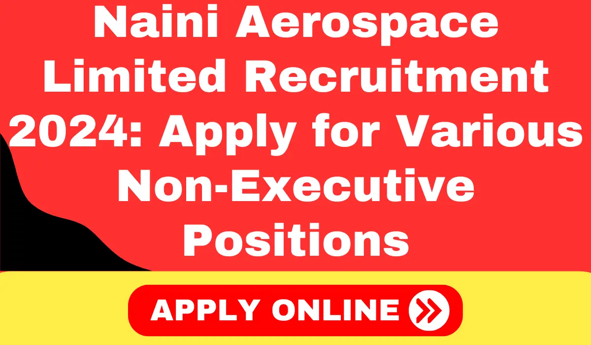 Naini Aerospace Limited Recruitment 2024 Apply for Various Non-Executive Positions